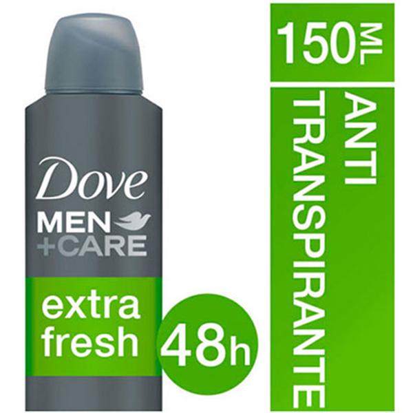 Kit com 12 Desodorante Antitranspirante Aerosol Dove MEN+CARE Extra Fresh 150ML - Z_empório Veredas