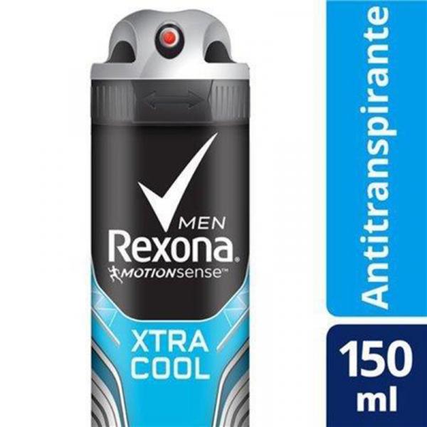 Kit com 1 Desodorante Antitranspirante Aerosol Rexona Men Xtracool 150mlrn