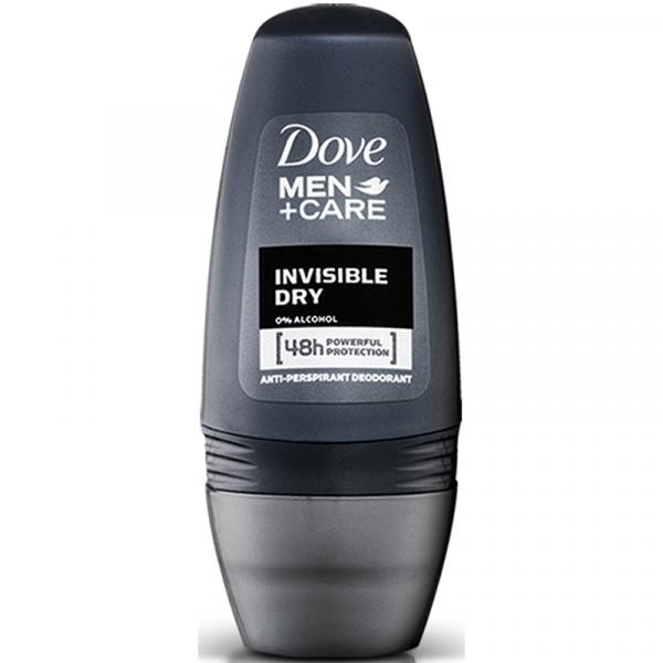 Kit com 1 Desodorante Antitranspirante Roll On Dove Men+care Invisible Dry 50ml