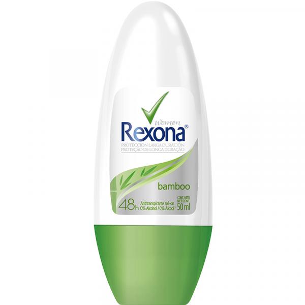 Kit com 1 Desodorante Antitranspirante Roll On Rexona Women Bamboo 50ml - Z_empório Veredas
