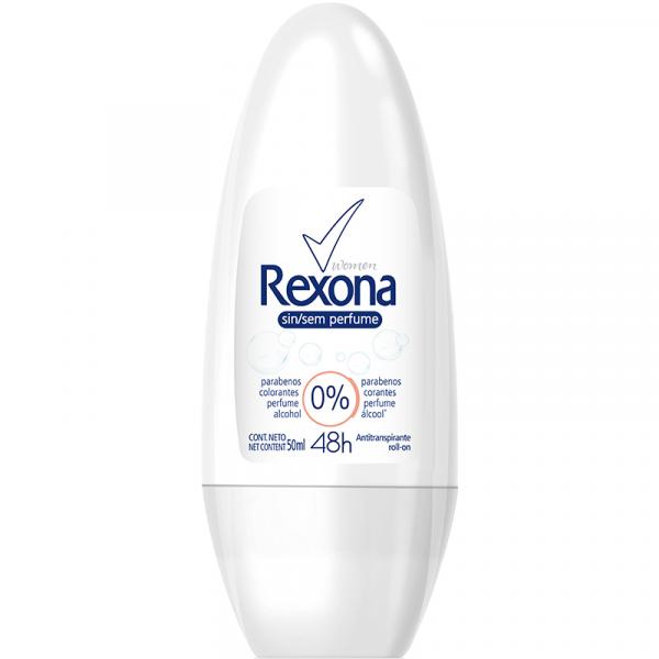 Desodorante Antitranspirante Roll On Rexona Women Sem Perfume 50ML