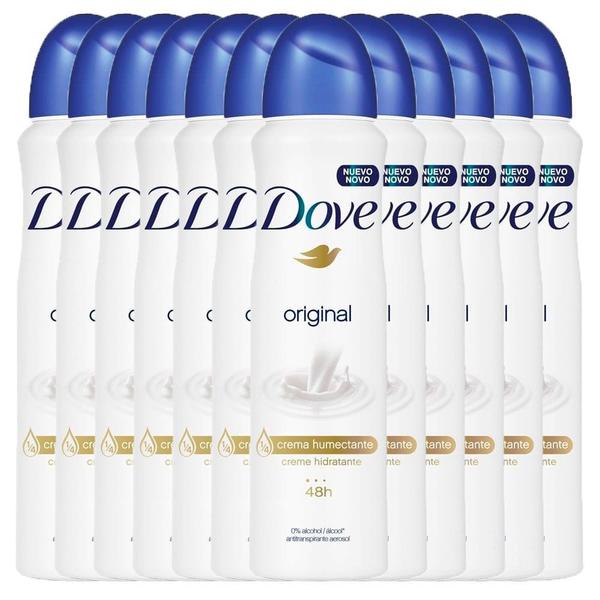 Kit com 12 Desodorante Dove Aerosol Women Original 150ml - Dove Men