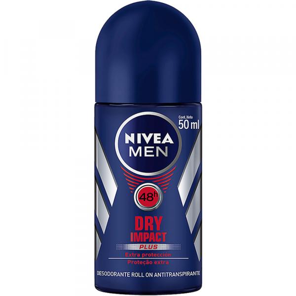 Kit com 1 Desodorante Roll On Nivea For Men Dry 50 Ml