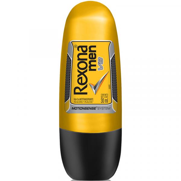 Kit com 1 Desodorante Roll On Rexona Men V8 30ml