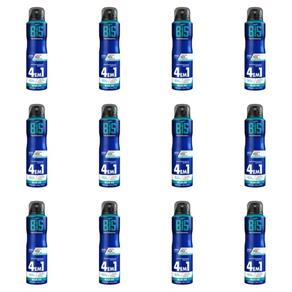 Kit com 12 Herbíssimo Bis Blue Ice Desodorante Aerosol 150ml