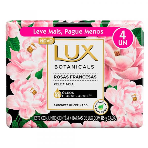 Kit com 1 Kit Sab Lux Botanicals 4x85g Lv+pg- Rosas Francesa