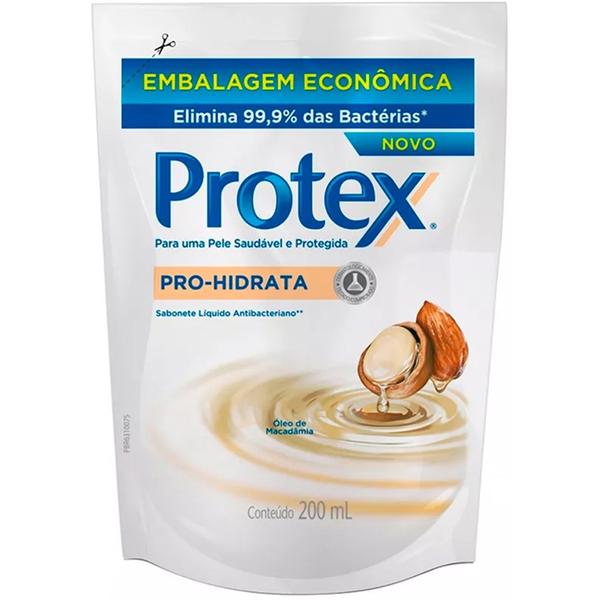 Kit com 1 Sabonete Líquido Protex Antibacteriano Pro-hidrata Refil 200ml