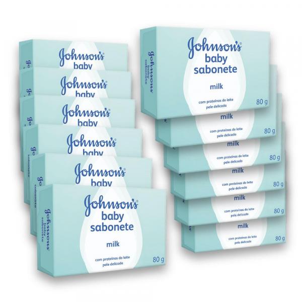 Kit com 12 Sabonetes em Barra JOHNSON - Johnsons
