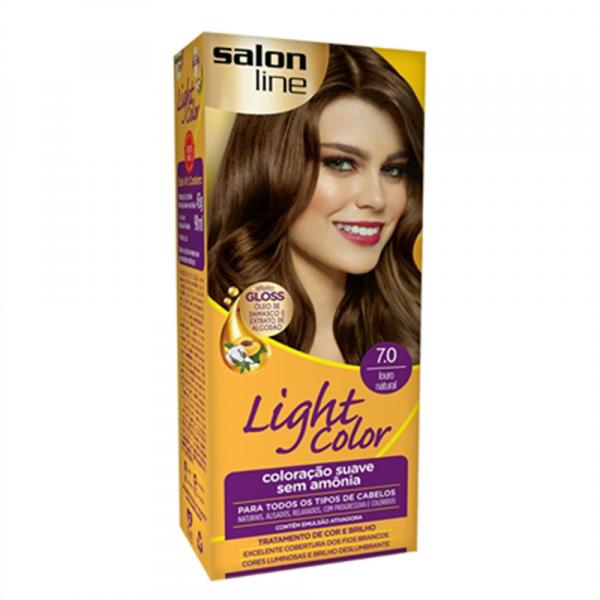 Kit com 1 Tint Tonalz Salon-l Light Prof 45g 7.0 Lro Natural - Salon-line
