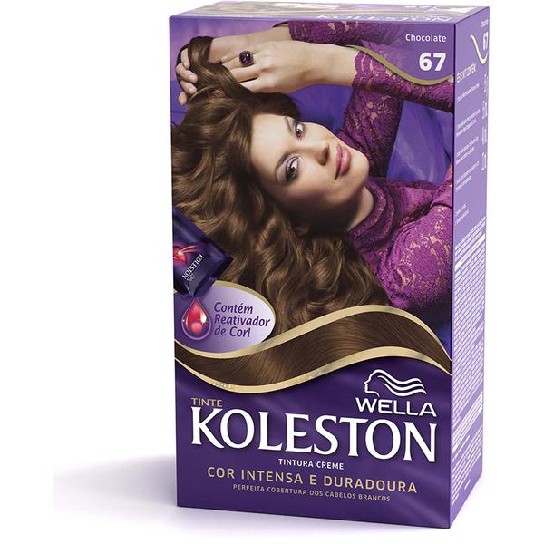Kit com 1 Tintura Permanente Koleston Creme Gloss Kit 67 Chocolate