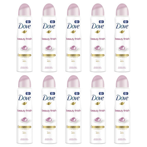 Kit com 10 Desodorantes Dove Beauty Finish Aerossol 150ml