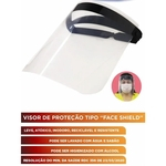 Kit com 10 mascaras face shield