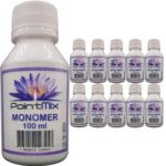 Kit com 10 Monomer Acrylic Liquid Point Mix Original 100ml