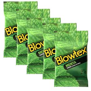 Kit com 15 Preservativo Blowtex Menta C/ 3 Un Cada