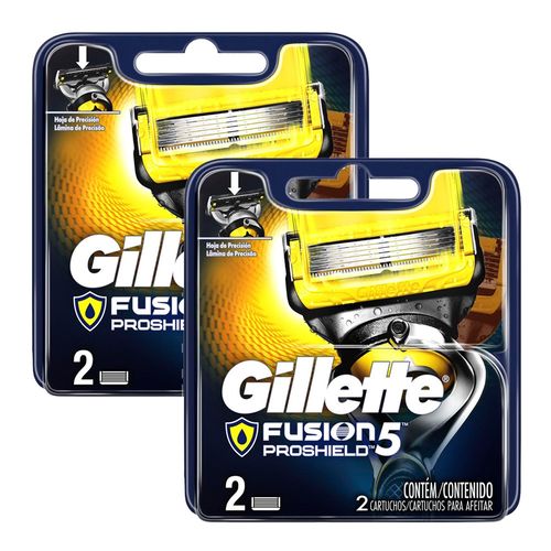 Kit com 4 Cargas Gillette Fusion Proshield