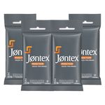 Kit com 4 Preservativos Jontex Lubrificado Marathon 6 Unidades