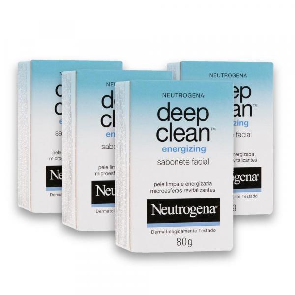 Kit com 4 Sabonetes NEUTROGENA DEEP CLEAN Energizing 80g - Neutrogena