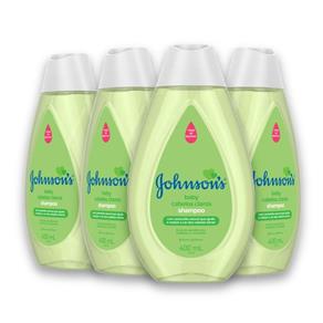 Kit com 4 Shampoos JOHNSON`S Baby Cabelos Claros 400 Ml