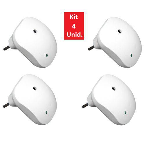 Kit com 4 Unidades - Zen Repelente Eletrônico Branco