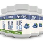 Kit com 5 Blueberry 120 Cápsulas da Apisnutri