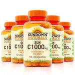 Kit com 5 Vitamina C 1000mg - Sundown Vitaminas - 100 Comprimidos