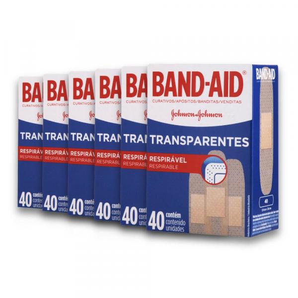 Kit com 6 Curativos BAND AID Regular com 40 Unidades - Band Aid