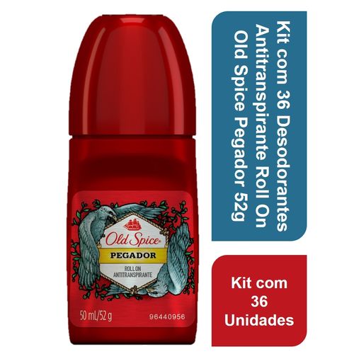Kit com 36 Desodorantes Antitranspirante Old Spice Pegador 52g