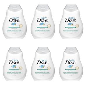 Kit com 6 Dove Hidratação Sensível Shampoo Infantil 200ml