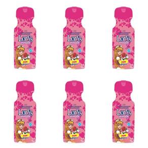 Kit com 6 Lorys Baby Princess Pink Shampoo Infantil 500ml