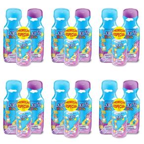 Kit com 6 Lorys Kids Purple Shake Shampoo + Condicionador + Creme para Pentear