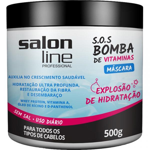 Kit com 6 Máscara de Cabelo Salon-Line SOS Bomba 500 G - Z_empório Veredas