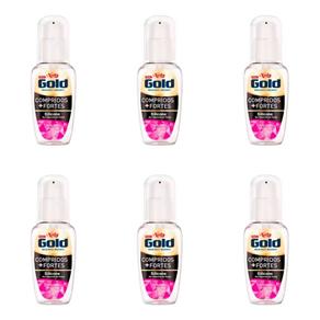 Kit com 6 Niely Gold Compridos + Fortes Silicone Capilar 42ml