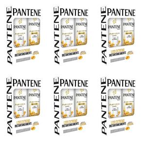 Kit com 6 Pantene Liso Shampoo + Condicionador 175ml