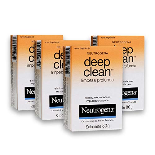 Kit com 6 Sabonetes Facial Neutrogena Deep Clean 80g