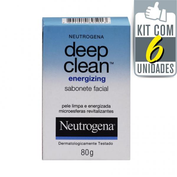 Kit com 6 Sabonetes NEUTROGENA DEEP CLEAN Energizing 80g - Neutrogena