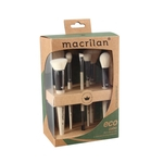 Kit Com 7 Pinceis para Maquiagem - Eco Linha Sustentável Macrilan SK100 1 Unidade