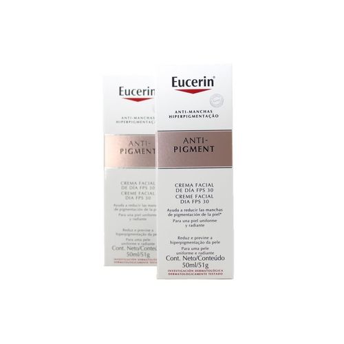 Kit com 2 Caixas Eucerin Anti-pigment Creme Facial Dia Fps 30 com 50 Ml