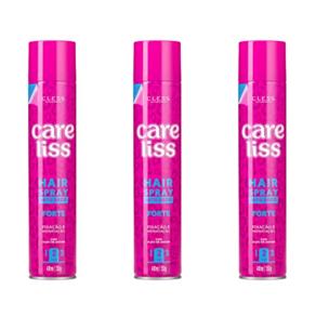 Kit com 3 Care Liss Hair Spray Forte 400ml