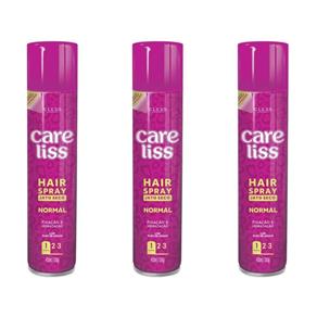 Kit com 3 Care Liss Hair Spray Normal 400ml
