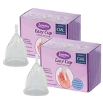 Kit com 2 Coletores Menstruais Easy Cup CML (Colo Médio Longo)