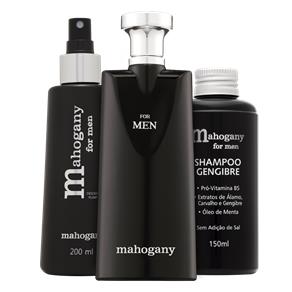 Kit com Desodorante Spray + Fragrância + Shampoo For Men