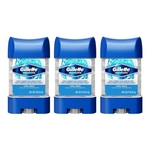 Kit Com 3 Desodorantes Clear Gel Cool Wave 82g