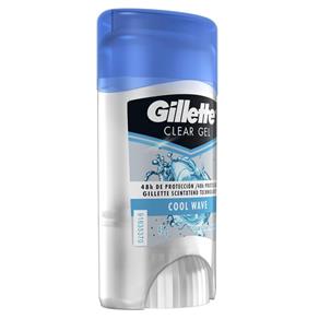 Kit com 2 Desodorantes Gillette Antitranspirante Clear Gel Cool Wave 45g