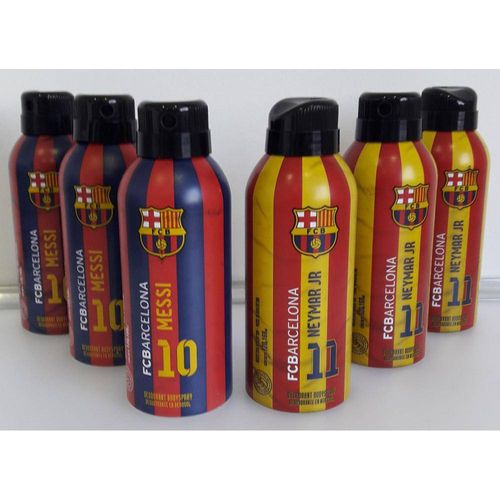 Kit com 3 Desodorantes Messi + 3 Desodorantes Neymar Jr - Fc Barcelona