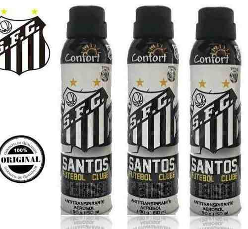 Kit com 3 Desodorantes Santos Antitranspirante 48 Horas 150 Ml - Confort