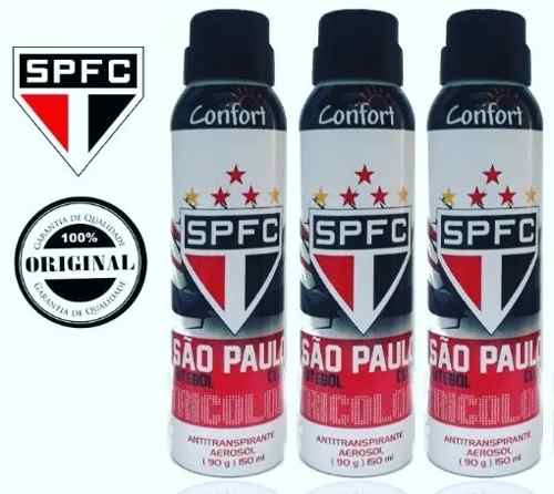 Kit com 3 Desodorantes São Paulo Antitranspirante 48 Horas 150 Ml - Confort