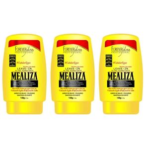 Kit com 3 Forever Liss Mealiza Leave In 140g