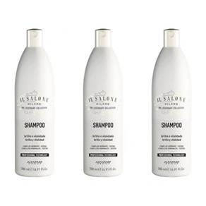 Kit com 3 IL Salone Brilho e Vitalidade Shampoo 500ml