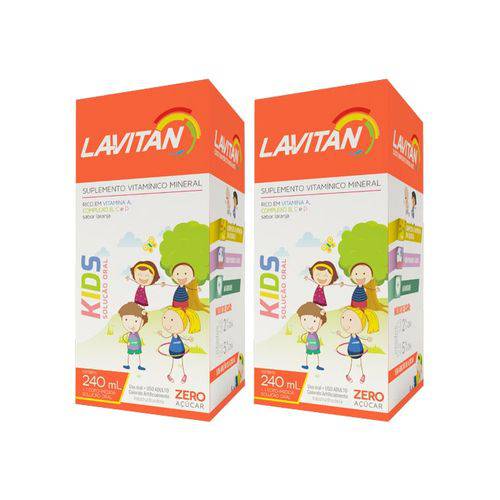 Kit com 2 Lavitan Kids Solução Oral 240mL
