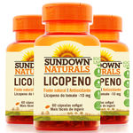 Kit com 3 Licopeno 10mg Lycopene - Sundown Vitaminas - 60 Cápsulas